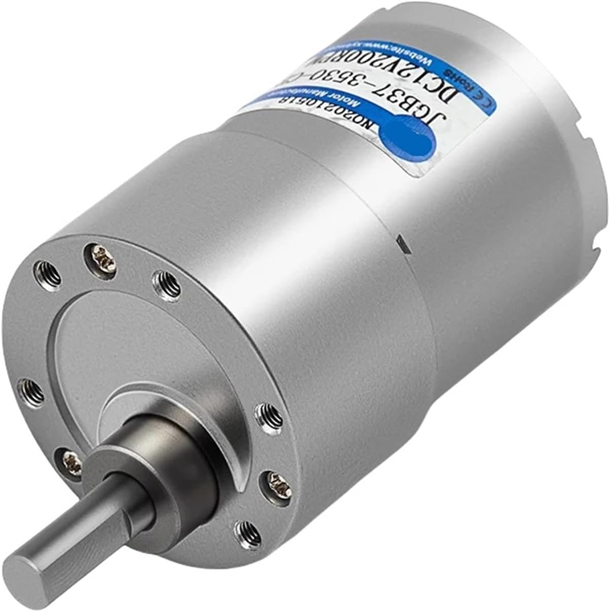 1Pcs JGB37-3530 Reversible Geared Motor 12v24v 4RPM~1587RPM High All Metal Gearbox Eccentric Output Shaft Micro DC Brush Motor(107RPM_12V)