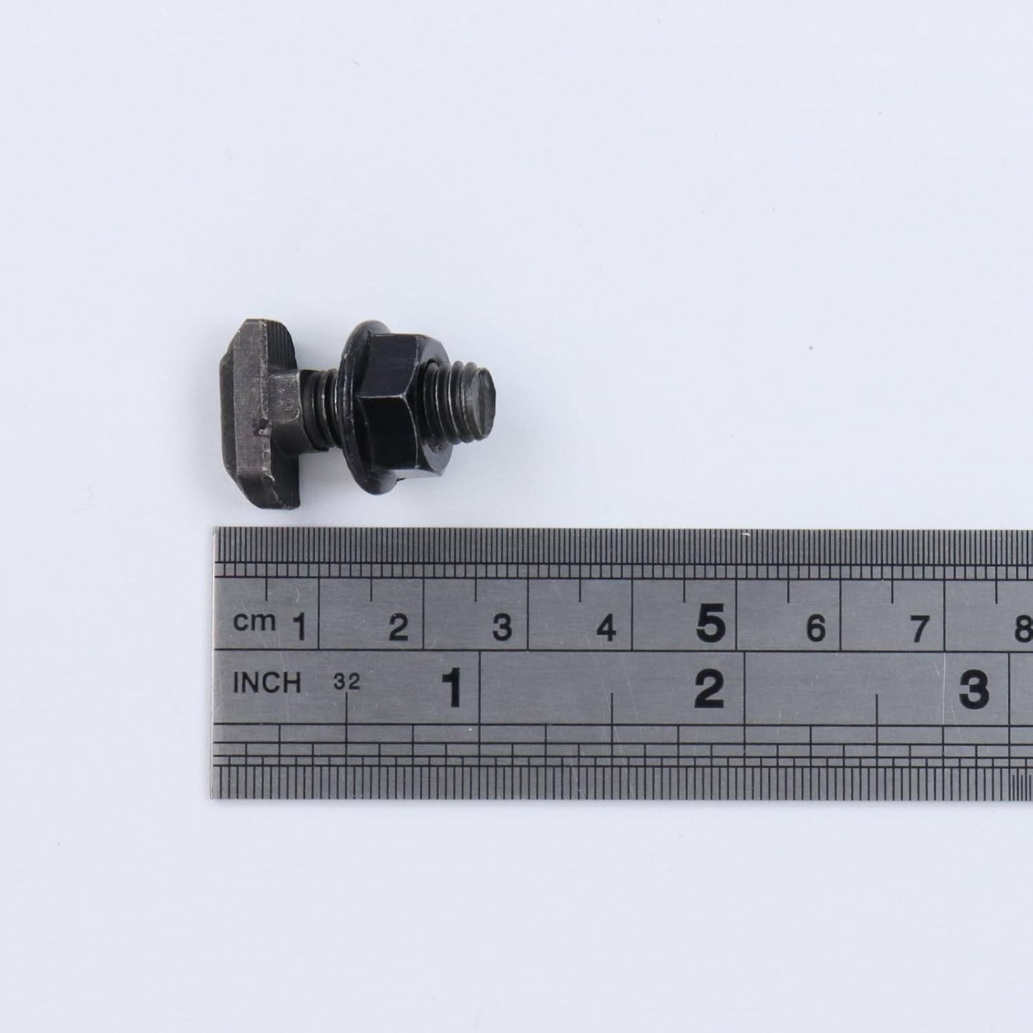 Dnyta T Bolt Set, 10 Pcs M8x20mm T-Slot Hammer Head Bolts T Bolt with 10 Pcs Hexagon Flange Nuts European Standard T-shaped Screws, for Aluminum Extrusion Profile Photovoltaic Solar Mounting, Black