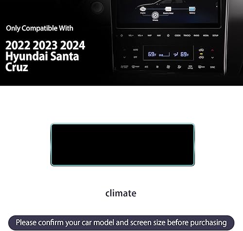 Miniatura 40 de ZCLINKO LUWU - Protector de pantalla para Hyundai Santa Cruz 2022 2023 2024 (Limited/Night/SEL/XRT/SE) de 10.25 pulgadas, accesorios de pantalla