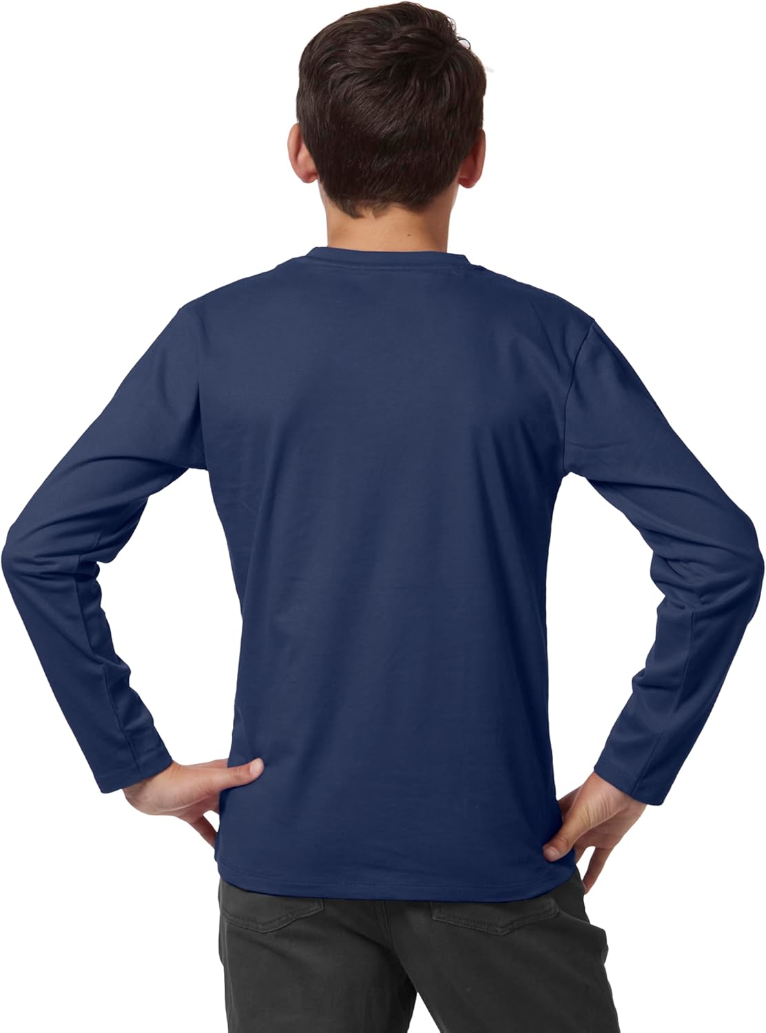 Little King NCAA Youth Boys Long Sleeve Tee-Arch/Stripes Logo-Team Colors (YS YM YL YXL) - Image 2