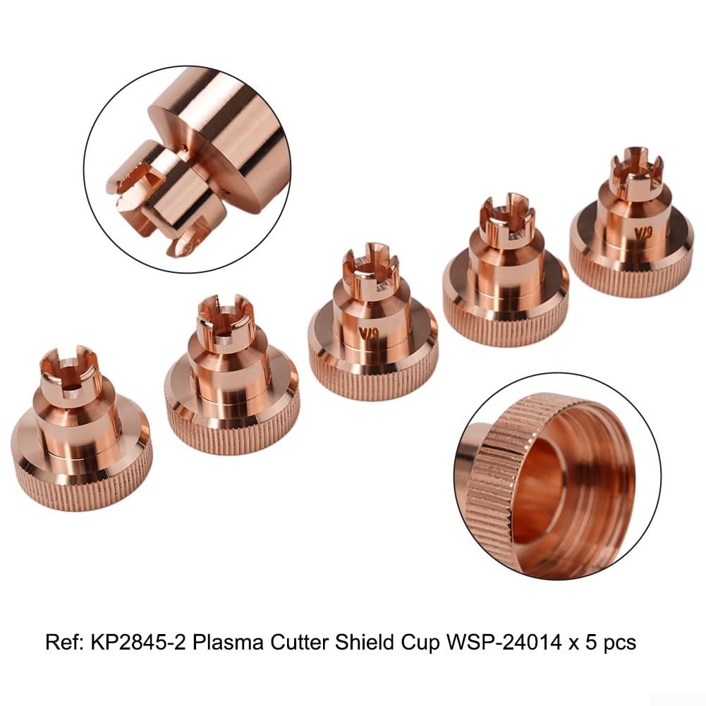 5 Pezzi Plasma Cutter Shield Cup KP2845-2 Durevole-Metal Guard Per Tomahawk 1538 LC105 Torcia Saldatura Taglio Parti di Ricambio Ricambio
