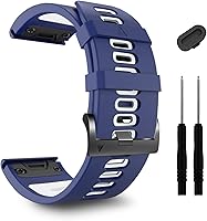 Vista 28 de ZPJPPLX 26mm Correas de reloj de fácil ajuste para tactix 8 Fenix 8 51mm 7X Pro 6X 5X, correas deportivas de silicona suave compatibles para Garmin