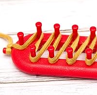 Vista 4 de Rectangle Knitting Loom Set, Knitting Loom Scarf Rectangle Crochet Hook with Needles Weaving Tool Set, Long Looms Scarf Sweater Shawl Stitch Knit