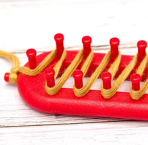 Miniatura 4 de Juego de telares para tejer rectangulares, bufanda de telar de tejer, gancho de ganchillo rectangular con agujas, juego de herramientas de tejer de