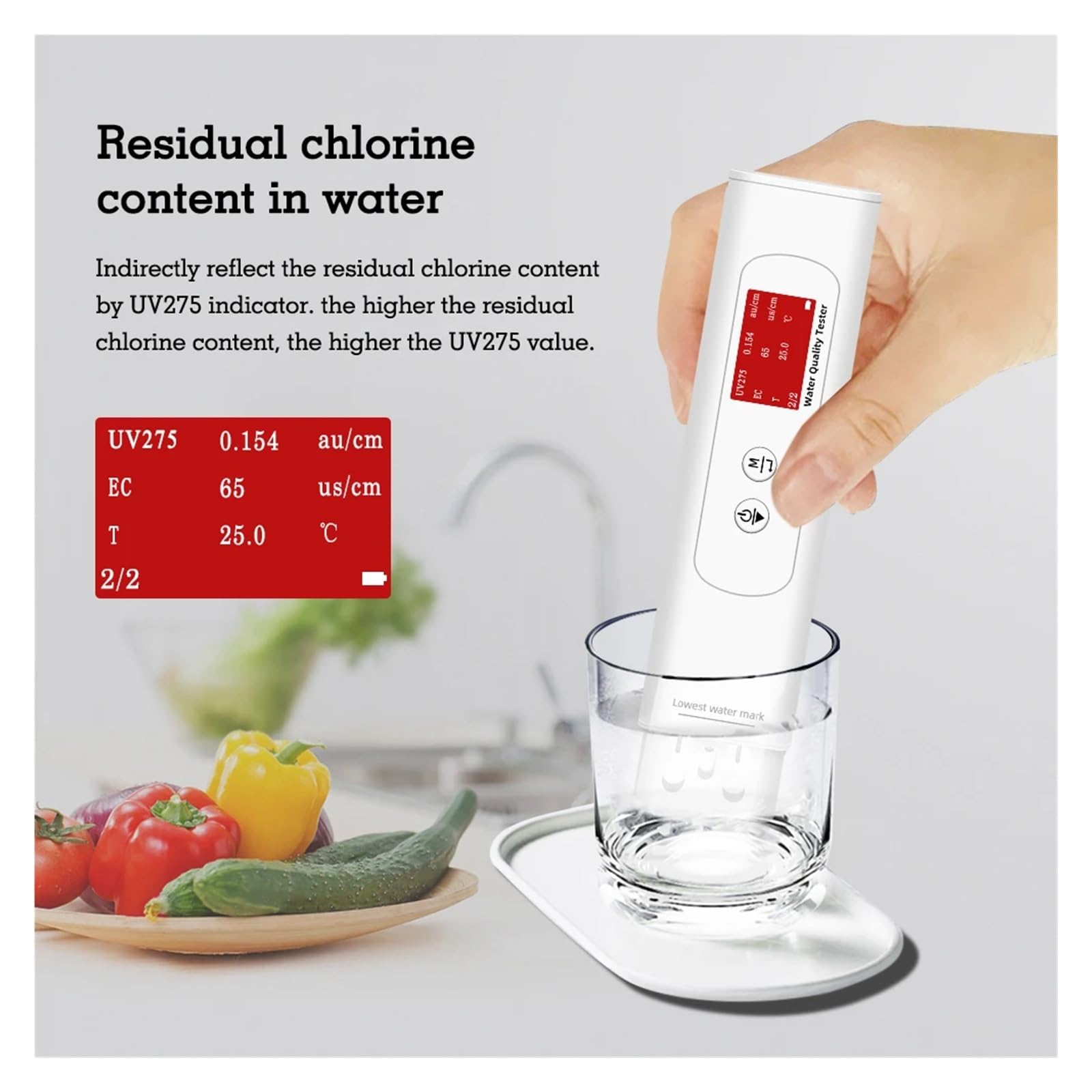 Monitor Digital De Calidad Del Agua UV275, Medidor Temperatura TDS, TOC, DQO, IP67, Electrodo CE, Analizador Rápido Valor Potable