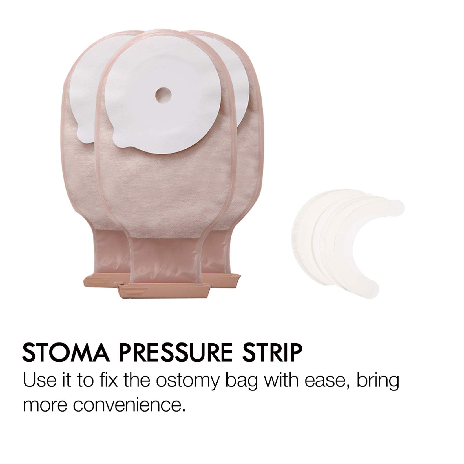 EXCEART 20Pcs Strisce Barriera per Stomia Nastro Adesivo Sensibile Alla Pressione Stoma Barriera Cutanea Accessori per Stoma Infermieristica