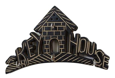 SPHINX Wooden Wall Hanging Key house Key Holder-4 hooks (L x H = Approx. 23 x 12 cms) - 1 piece