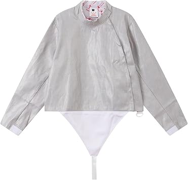 Fencing Lame, Fencing Electric Saber Jacket, Non-Washable Electric Fencing Metal Jacket Metallic Vest - Unisex Fencing Uniform38#