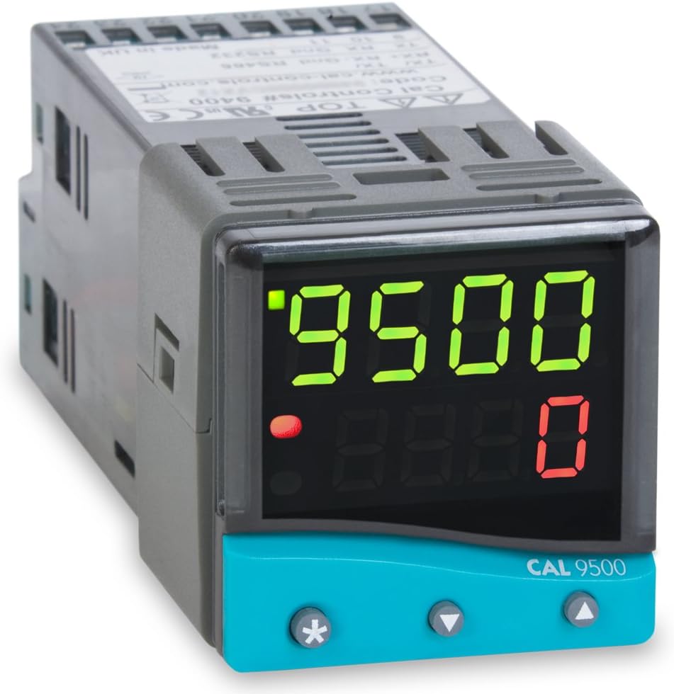 95001PA000 CAL 9500P Series 1/16 DIN Profiling Temperature Controller, 100 to 240 VAC, SSR Driver and Two Relay Outputs