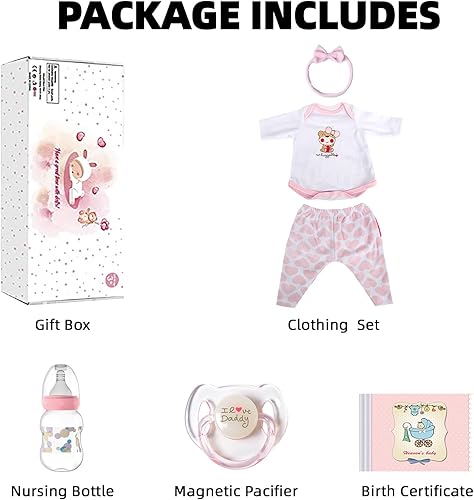 Miniatura 5 de Muñecas realistas de bebé Reborn  18 pulgadas de silicona, muñecas de la vida real con vinilo de cuerpo completo, muñeca con peso realista recién