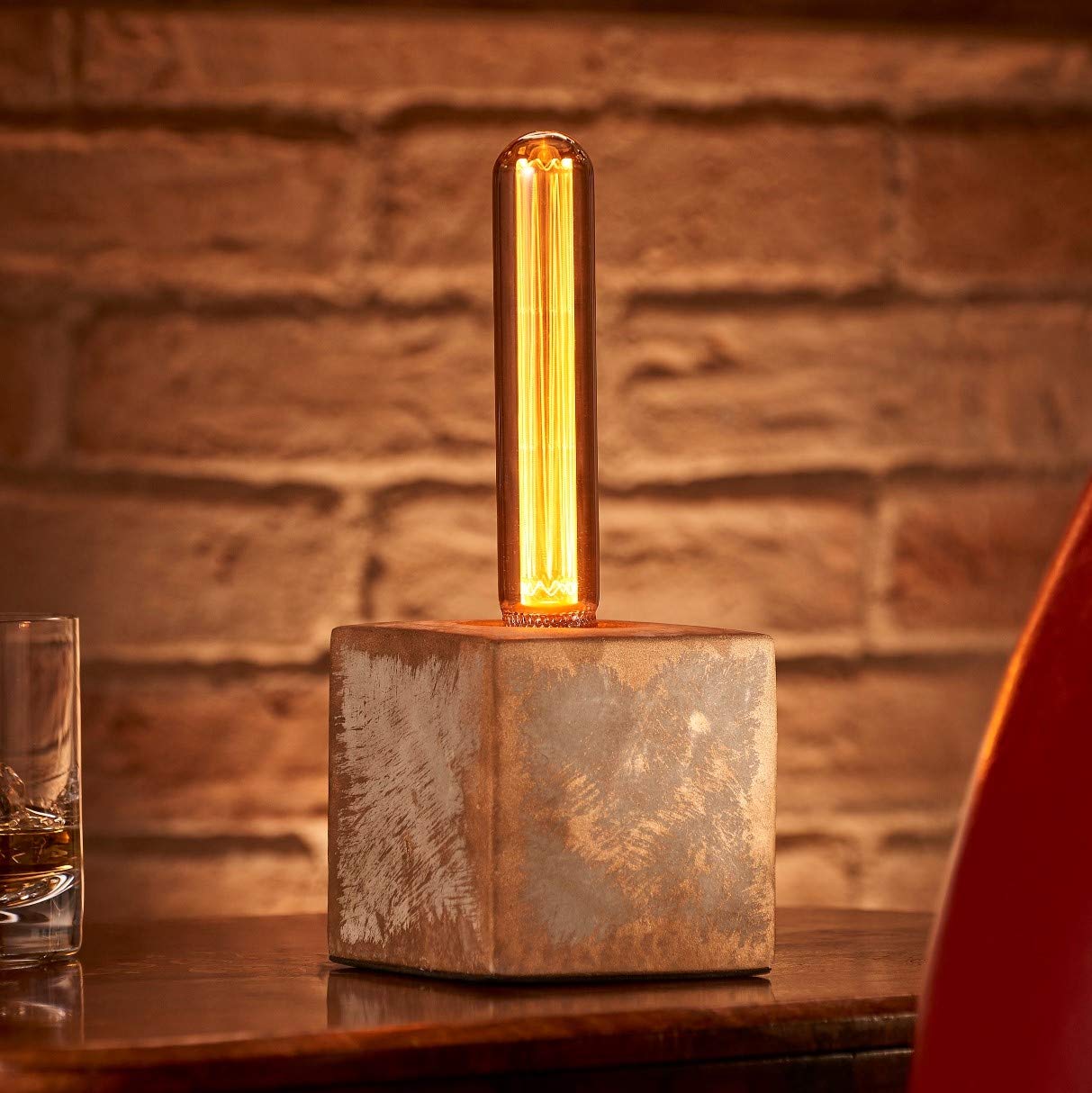 Auraglow Mysa Bronzed Effect Stone Table Desk LampMultnomahWith Ag546 from B&Q