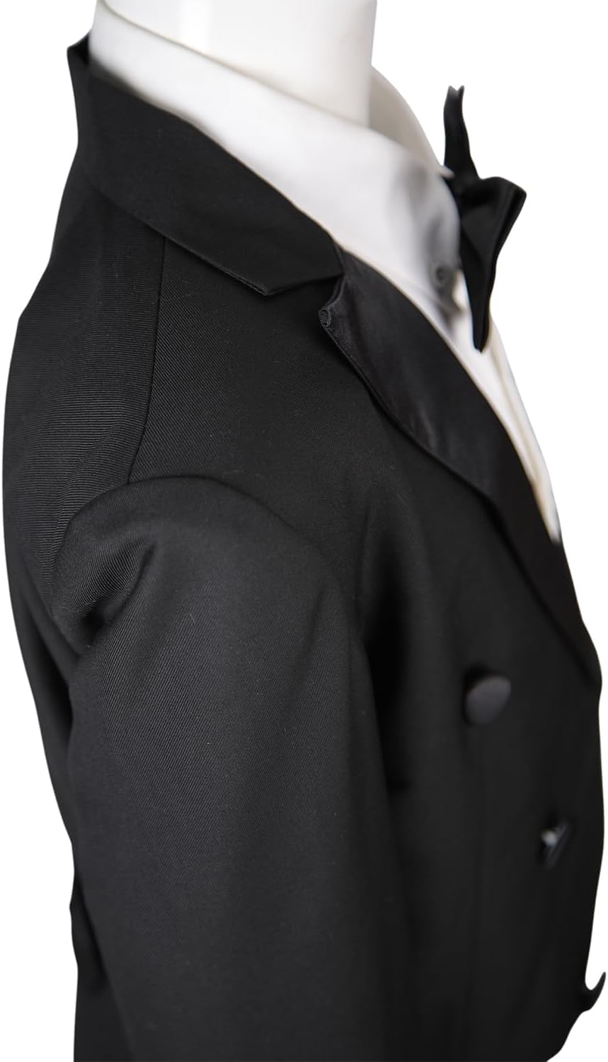Boys Black 4-Piece Tailcoat Suit Wedding Party 5-10 Years