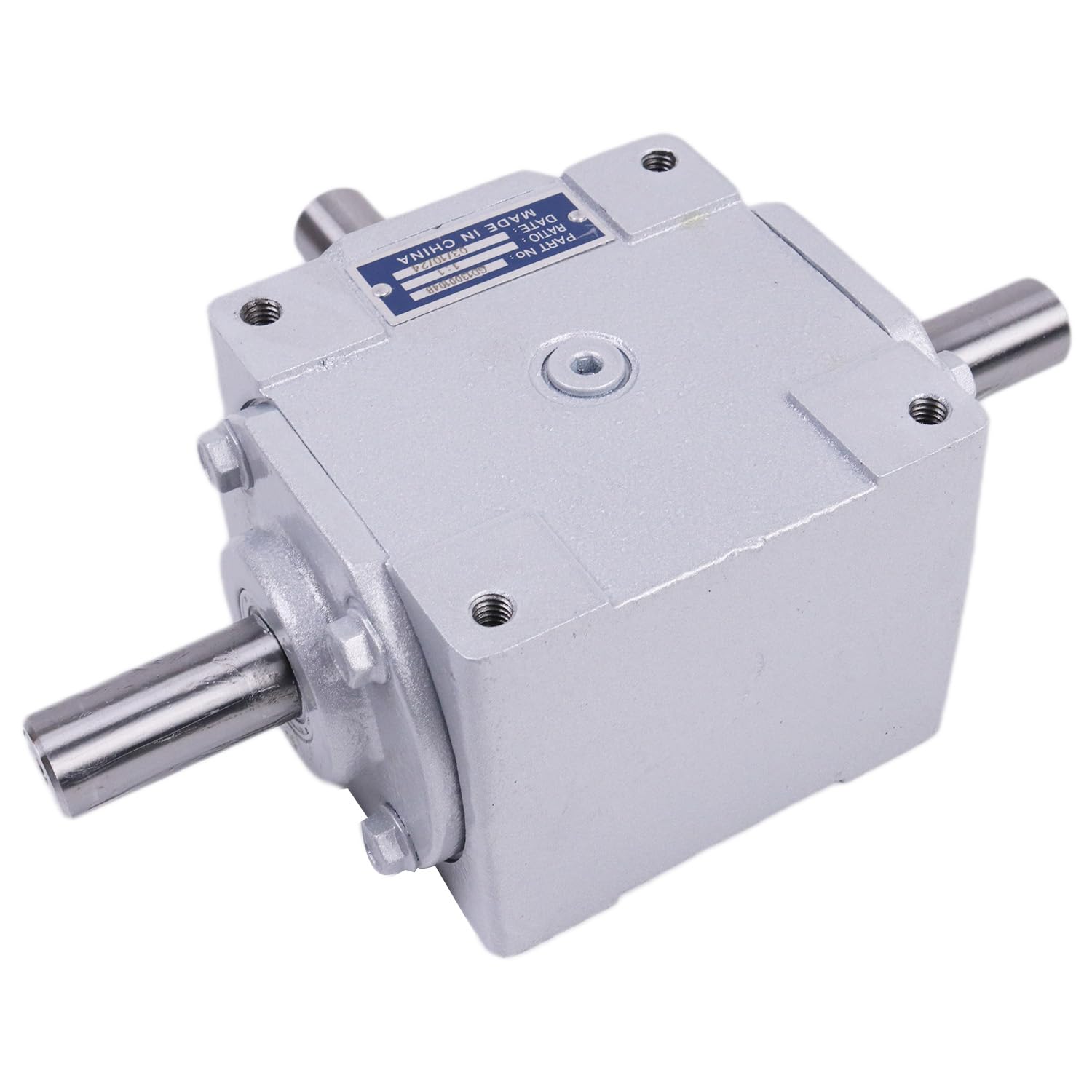 40 HP Right Angle Bevel Gearbox with Three 1" Keyed Shafts 1:1 1800 Max RPM