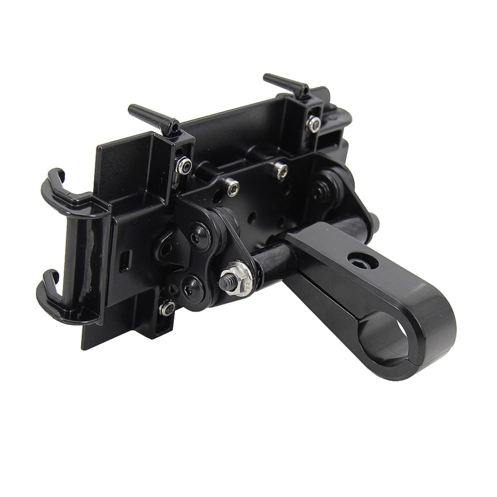 Supporto Navigatore Moto Universale Supporto GPS Telefono Moto Nero Manubrio 22 Mm Con Morsetto Manubrio