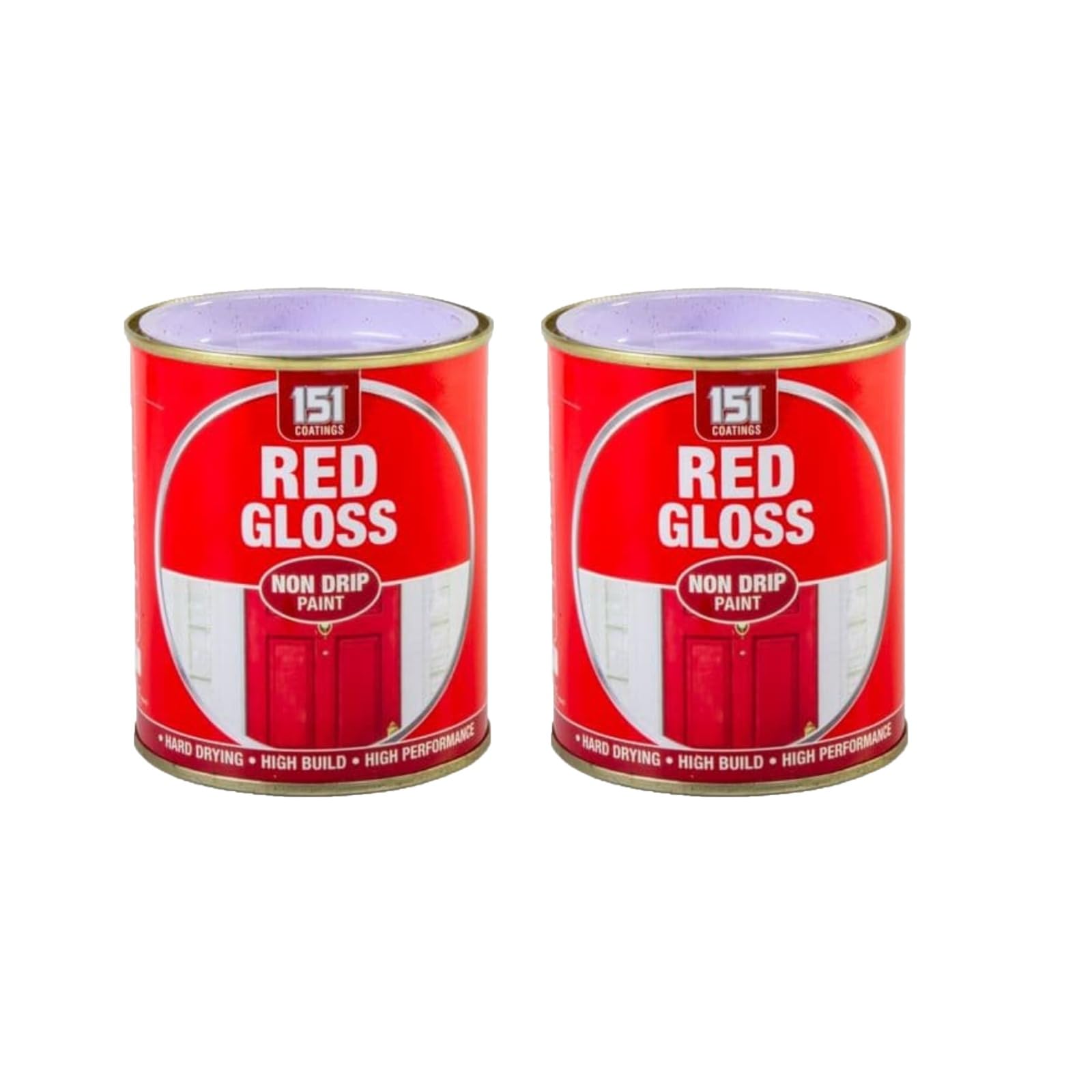 Ysamax 2Pcs 300 Ml Red Gloss Paint, Hard-Drying Technology, Both Stunning Visual Appeal And Lasting Protection, Weather-Resistant, Perfect For Both Indoor And Outdoor, (2Pcs)