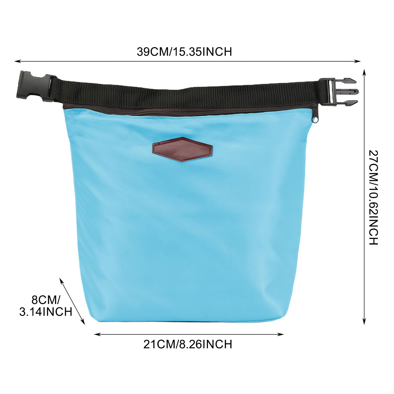 SSKHE Cool Bag, Thermal Insulated Bag, Small Lunch Bags with Zipper, Portable Lunch Box, Outdoor Picnic Bags - Image 2