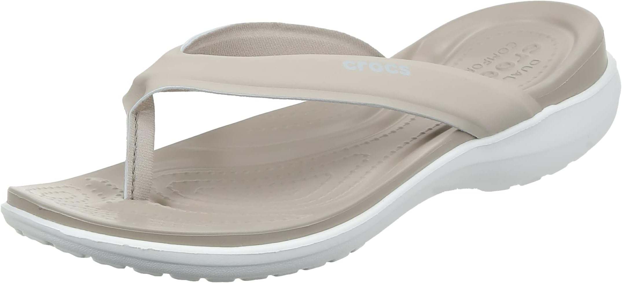 CrocsCapri V Sporty Flip W, Womens Flip-Flop, Cobblestone 34/35 EU