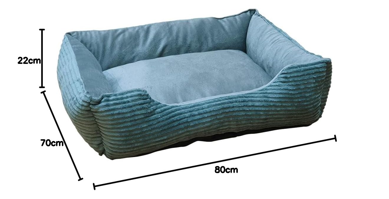 Nobby 61948 Classic Hina - Letto confortevole, rettangolare, colore: grigio scuro, 80 x 70 x 22 cm