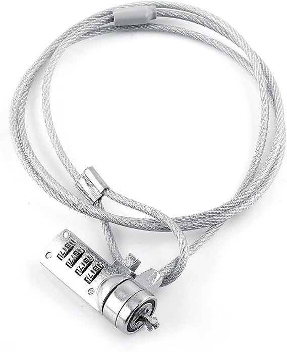 Tbest Laptop Lock Laptop Lock Laptop Lock Laptop L Laptop Combination Security Lock Cable Chain Anti-Theft 4-Digit Password for Notebook PC