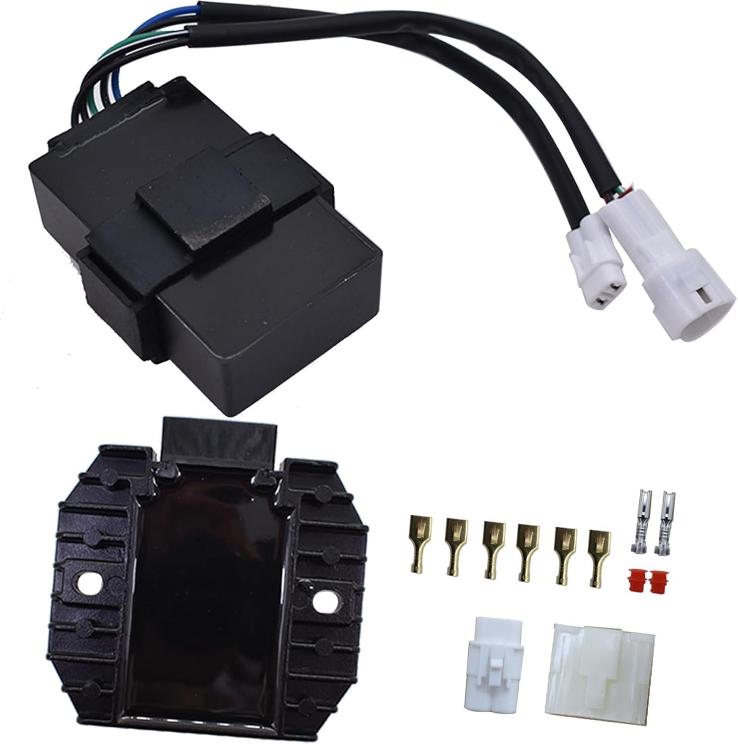 marddpair CDI Box Voltage Regulator Rectifier Replacement for Kawasaki Bayou 300 KLF300B 1988-1991 Replacement for 21119-1302