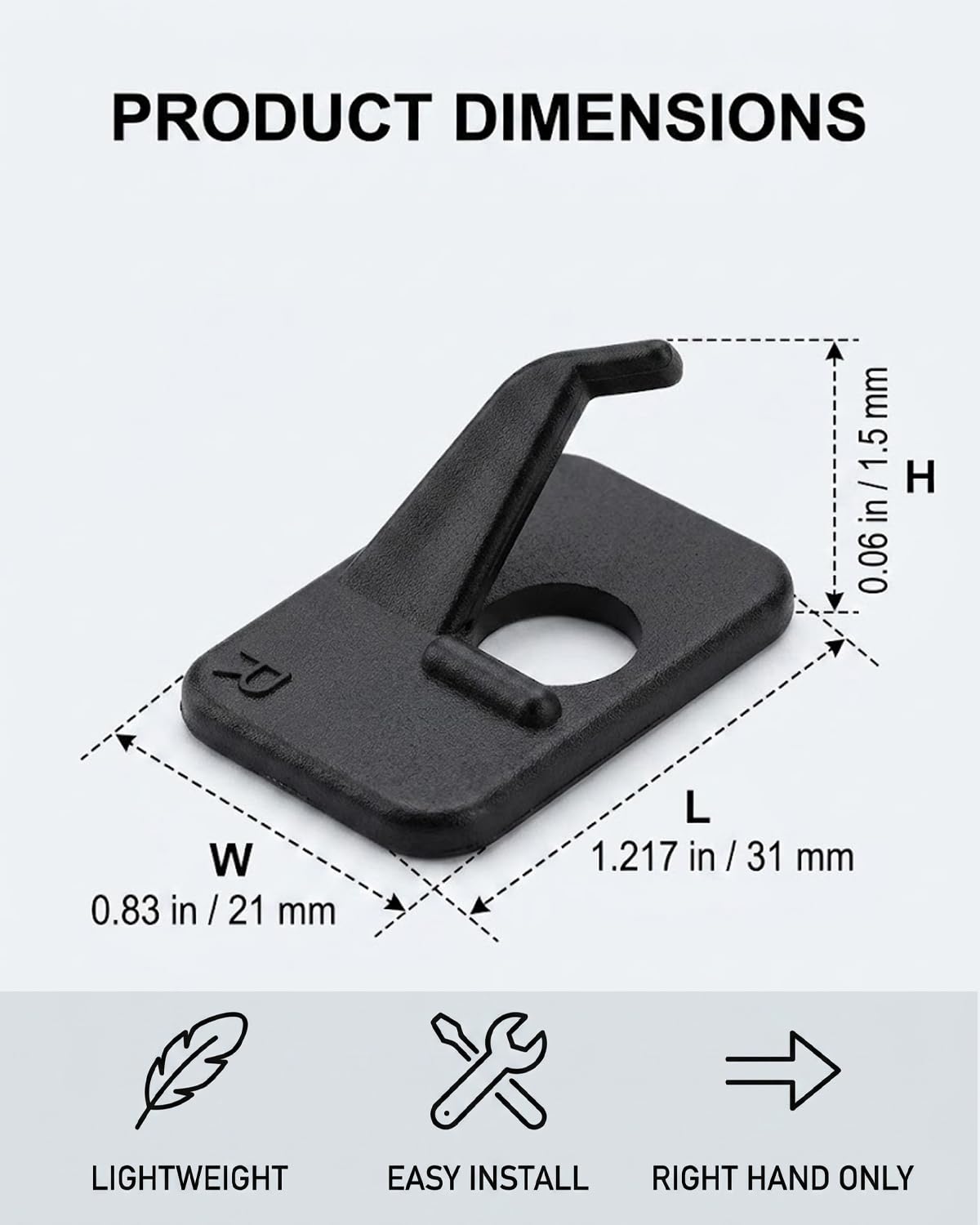 6 Pièces Repose-Flèche Auto-Adhésif en Plastique pour Arc Recurve, Assure un Guidage Stable & Précis de la Flèche pour Tir à l'Arc & Chasse