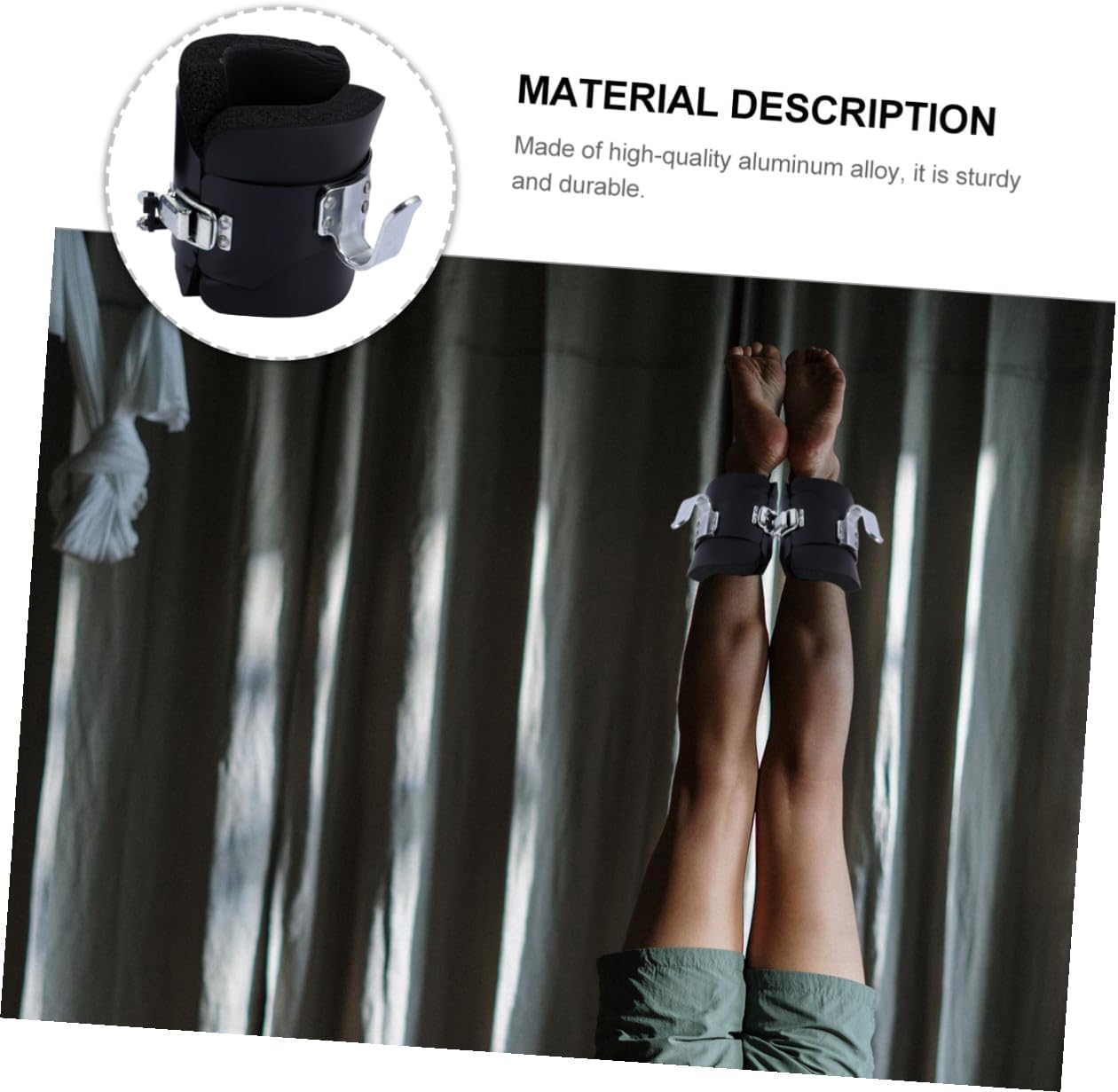 Inversion Gravity Boots Ankle Support Hanging Pull up Equipment for Home Gym Fitness Therapy and Core Strength Training