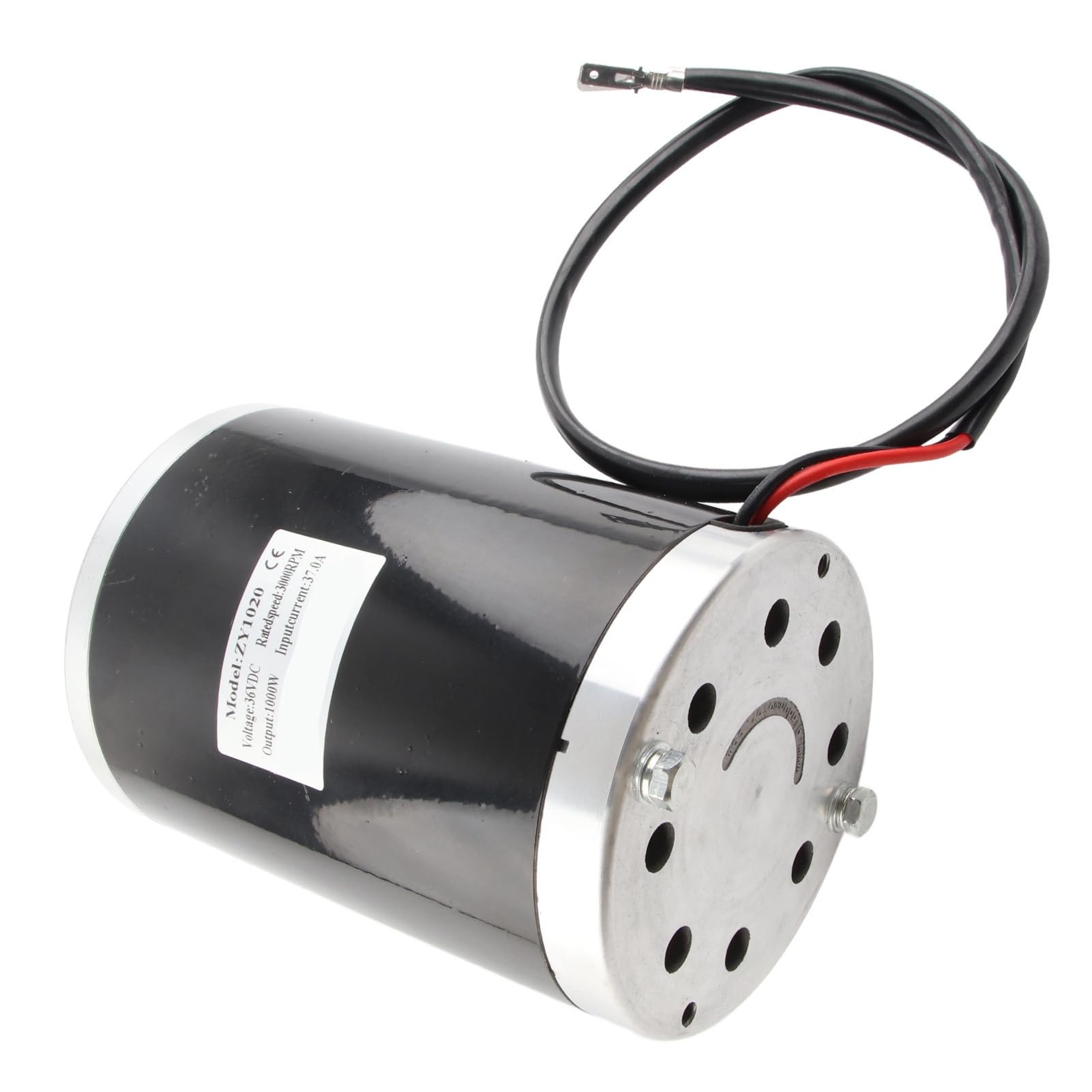 Silnik elektryczny o mocy 1000 W, szczotkowany silnik o dużej prędkości do majsterkowania, silnik skutera elektrycznego ze stopu aluminium, 36 V, 3000 obr./min, niski poziom hałasu termicznego,