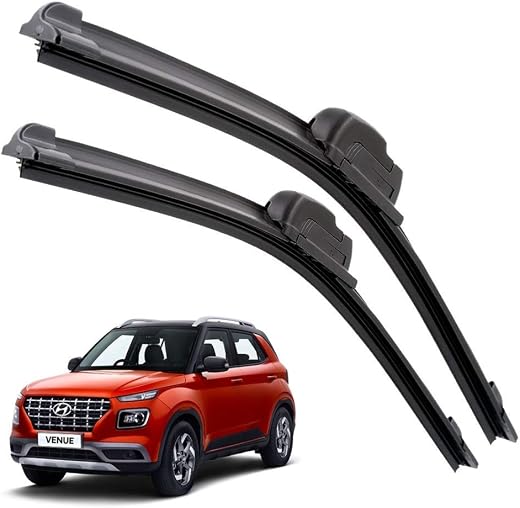 Euro Care Windshield Car Wiper Blades Compatibility With Hyundai Venue (Model : 2019-Till Date) - Set of 2Pc (D-24,P-18)