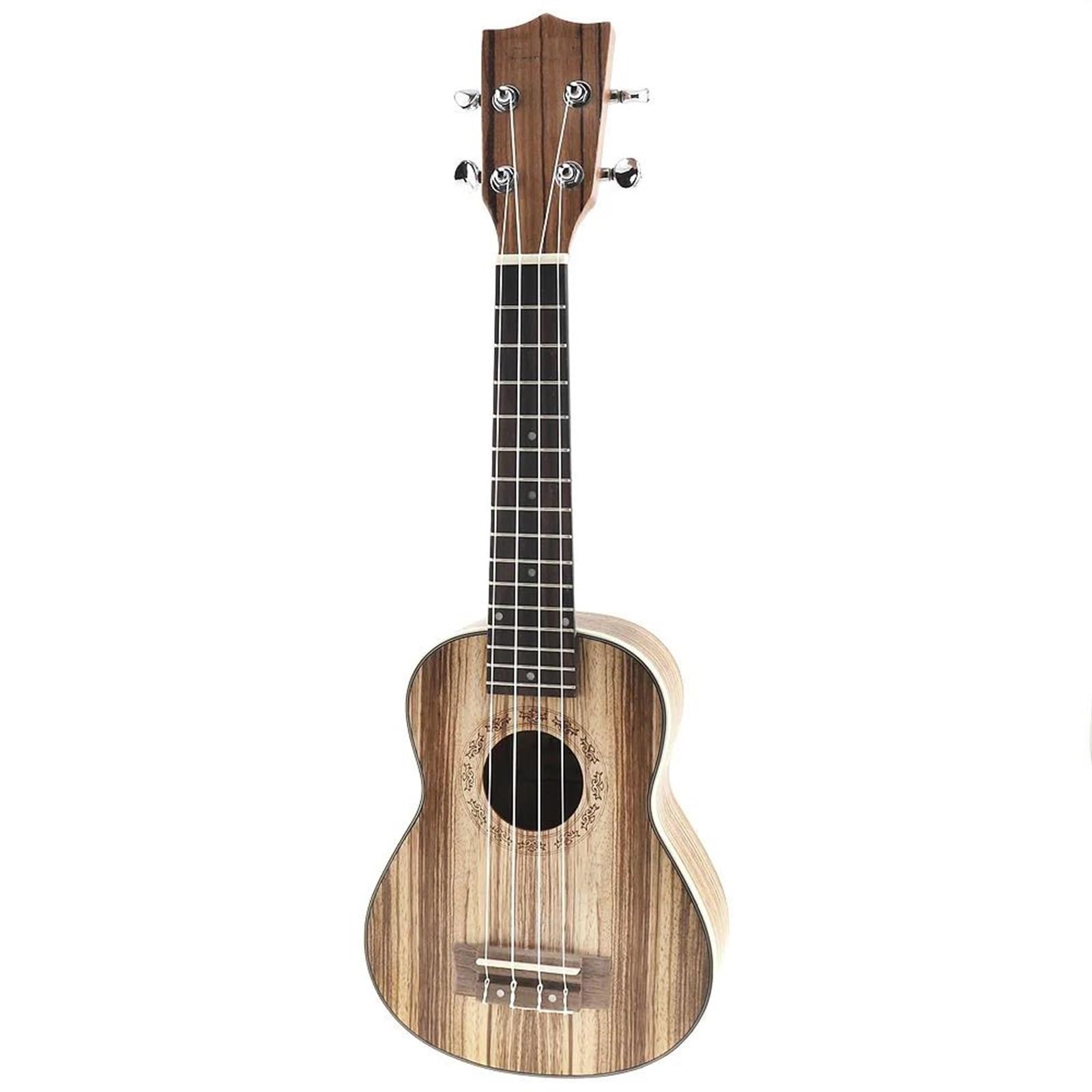 Strumento A Corda Per Ukulele Per Chitarra Hawaiana A Quattro Corde Da 21 Pollici In Zebrano Per Principianti