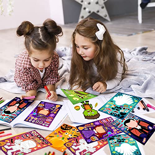 36 Sheets Halloween Stickers for Kids, Make Your Own Halloween Stickers - image 6