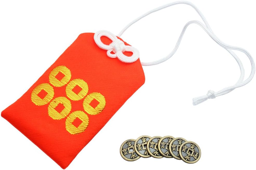 Yukimura Sanada 92450 VE Made in Japan, Prayer, Includes Six Moneys, Amulet, Vermilion