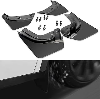 CYBERBEANS 4Pcs for Tesla Model Y Mud Flaps 2023,Car Splash Guards Tire Protector Mudguard No Drilling Required Mudflaps Accessories
