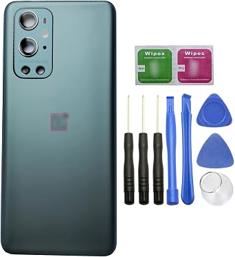 Ubrokeifixit for OnePlus 9 Pro Housing Rear Panel Back Glass Door Cover Replacement for OnePlus 9 Pro 5G 6.7" LE2121NOT for 1+9R 6.55",NOT for 1+9 6.55" 1+9 Pro/Forest Green