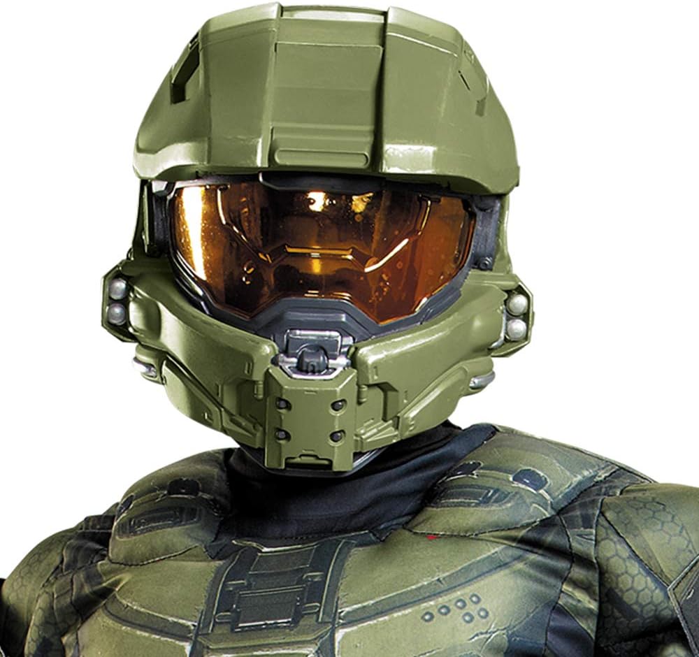 Disguise Master Chief Classic Muscle Costume, Large (10-12)