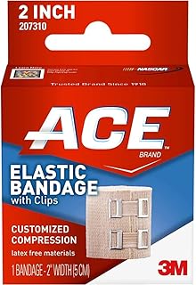 Elastic Bandage With Clips Customized Compression 2 Inches 1 Each ( Pack of 2)