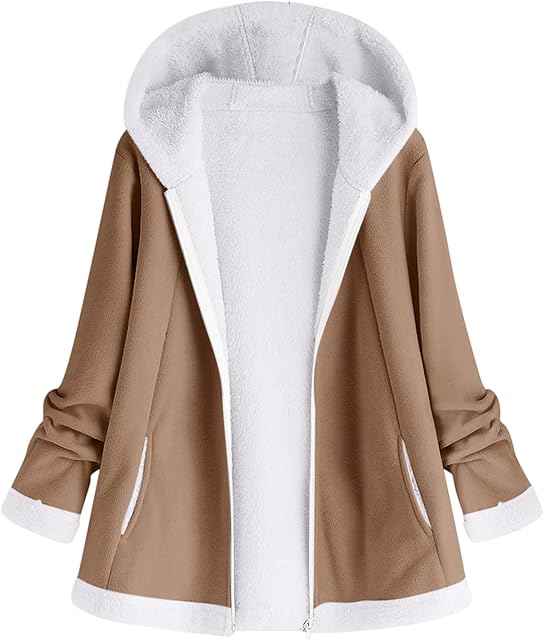 DGHM Womens Leather Jacket Parka Jacket for Women Womens Casual Padded Full Zip Stand Collar Long Sleeve Puffer Jackets