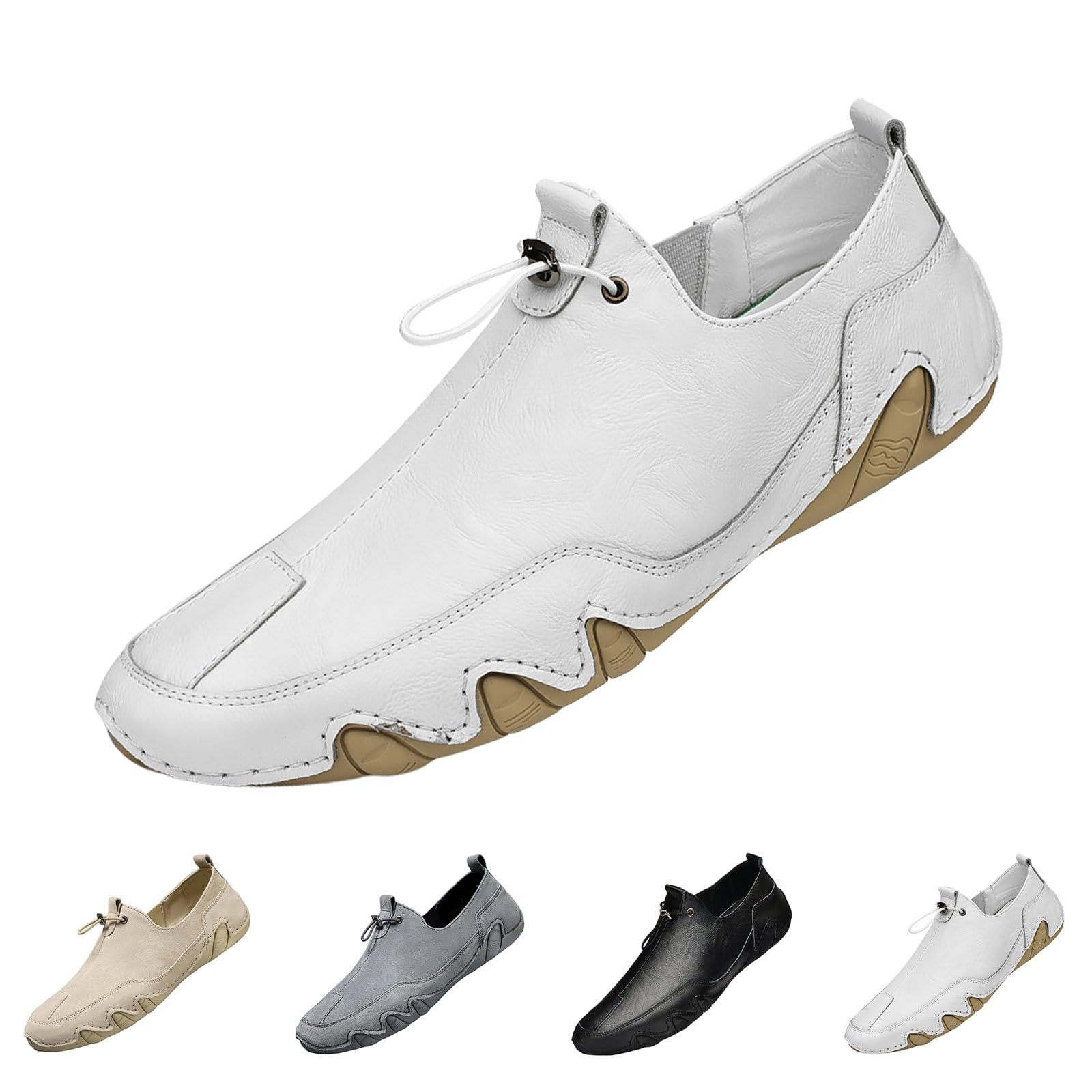 Generisch Herren Sneaker 38-48 Freizeitschuhe Herren Sneaker Schuhe Atmungsaktiv Turnschuhe Modische Sportschuhe Flache Sohle Laufschuhe Casual Schnürschuhe Einfarbige Joggingschuhe