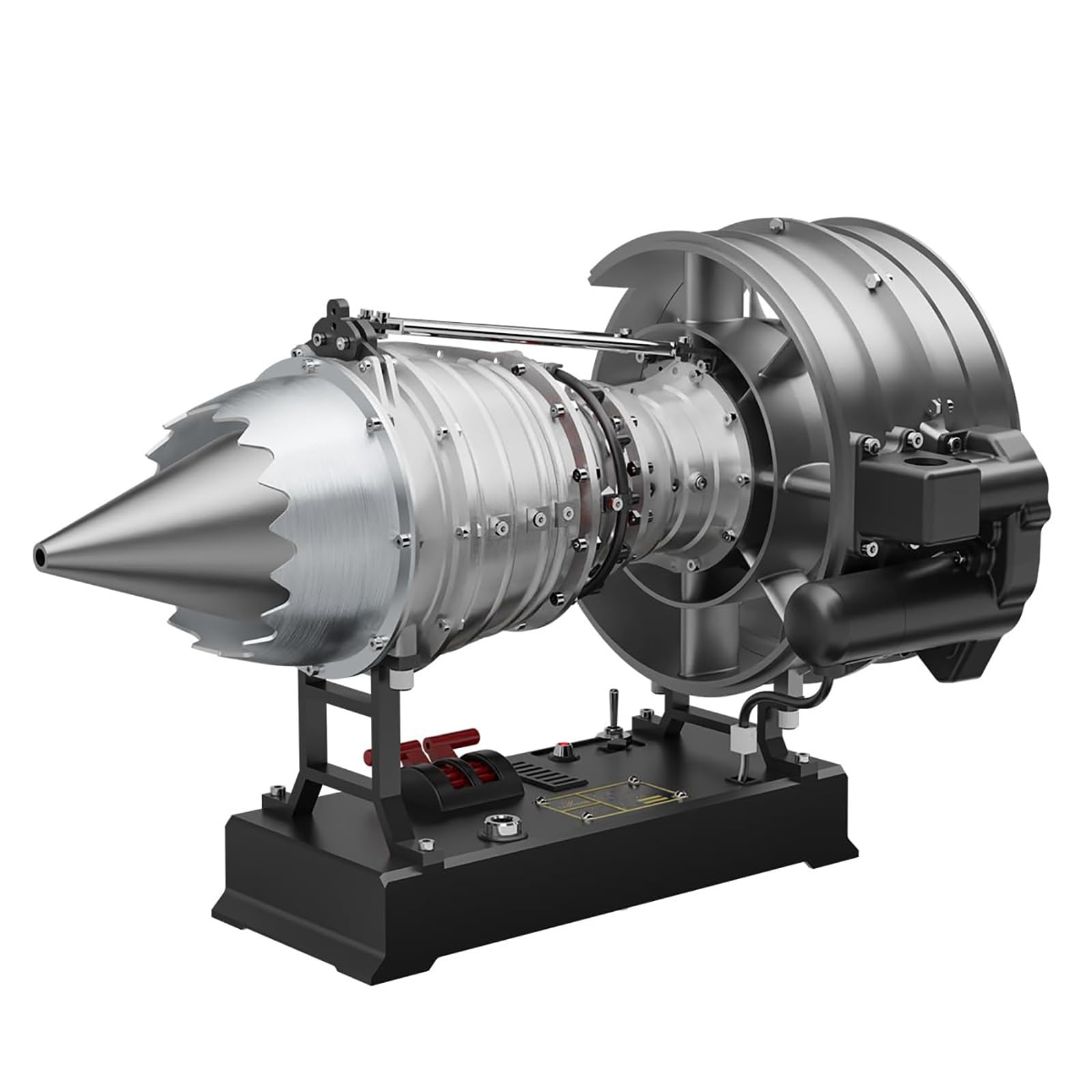 Kit de modelo de motor a reacción de aviones de montaje de metal, turbofan de doble carrete con más de 300 piezas, estructura 3D realista para coleccionistas adultos