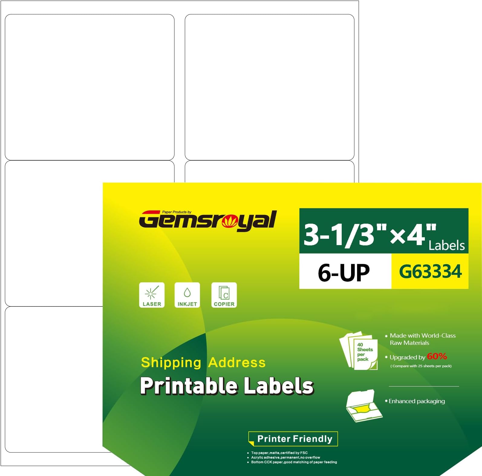 Amazon com 20 Sheets 2 quot x2 quot Kraft - 61Spc SBE6L. AC