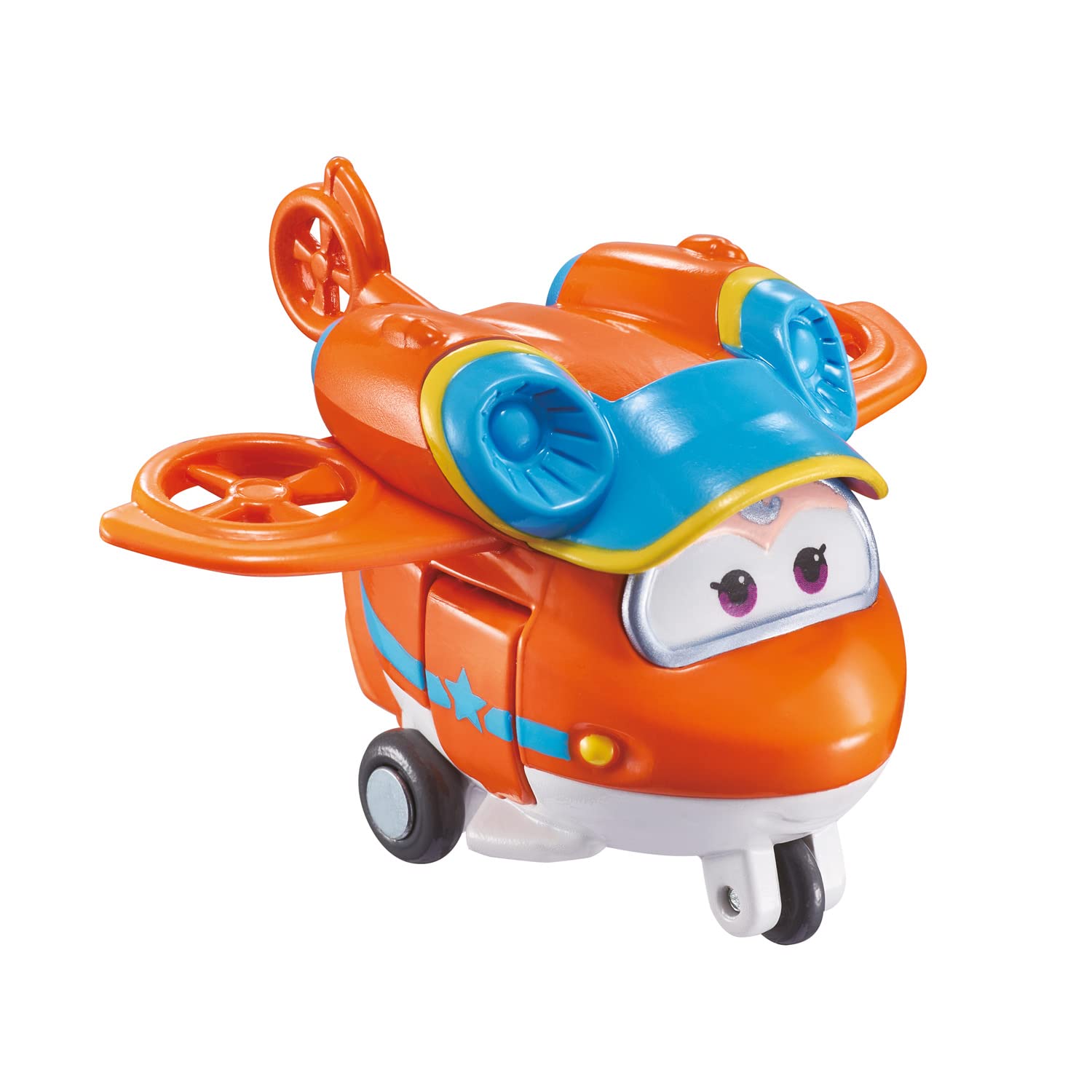 Super Wings EU750030 Bots, Sunny Character Transforming Toys for 3 4 5 6 7 Years Old Boys Girls, Orange, 2'