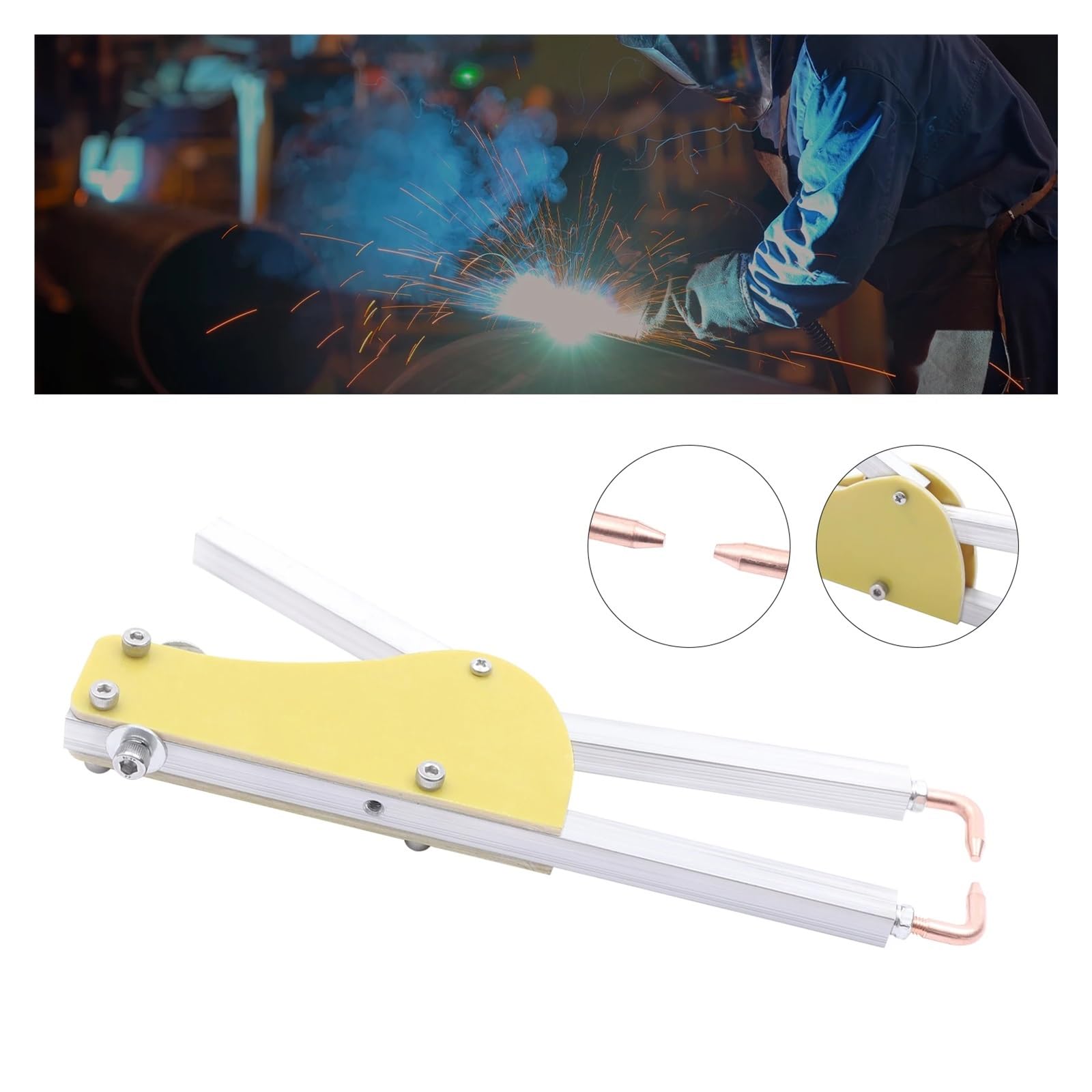 Saldatore a punti, Penna for saldatura a punti, saldatrice a portatile professionale, sistemi di elettrica fai da te 123 mm