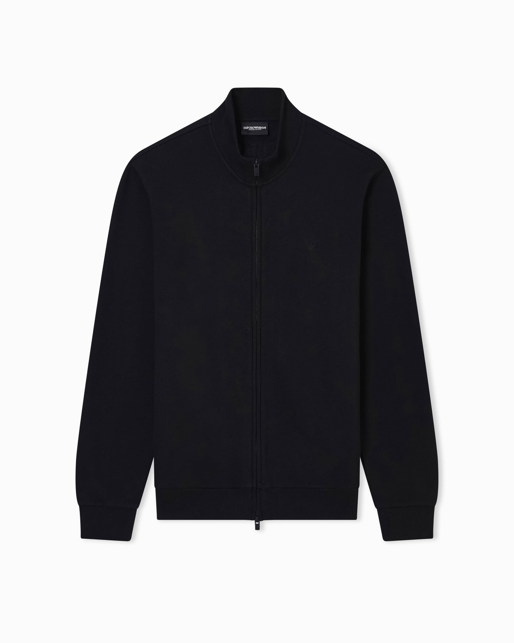 Emporio Armani MAN'S BASIC TERRY OPEN SWEATSHIRT BLACK M