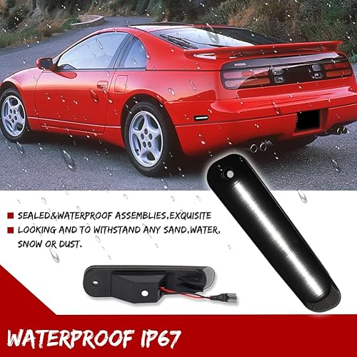 Miniatura 4 de GTINTHEBOX Para 1990 1991 1992 1993 1994 1995 1996 Nissan 300ZX Z32 Parachoques trasero Luz de marcador lateral lente ahumada Blanco LED Fender Lamp