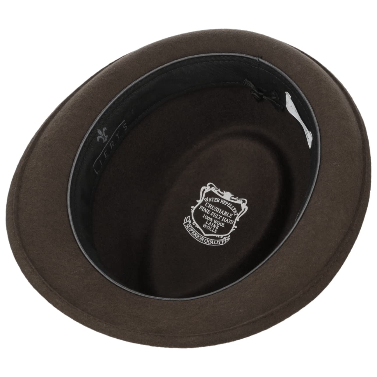 Lierys Classic Wool Trilby Chapeau Felt Wool Unisex Outdoor Travel Band Summer Winter