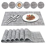 🍽️Das ca. 30 x 45 cm (B x L) große Tischset aus 70 % PVC und 30 % Polyester ist einfach abwischbar und hält Ihren Essbereich ordentlich und sauber.