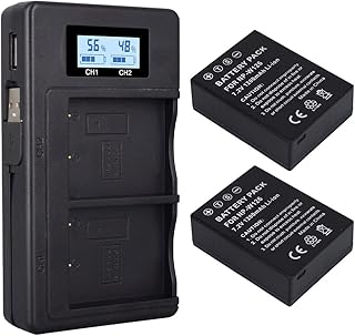 CITYORK Bateria de reposição NP-W126 NP-W126S de 2 unidades com carregador para Fujifilm Fuji X-Pro1 XPro1 X-T1 XT1, HS30EXR HS33EXR X PRO1