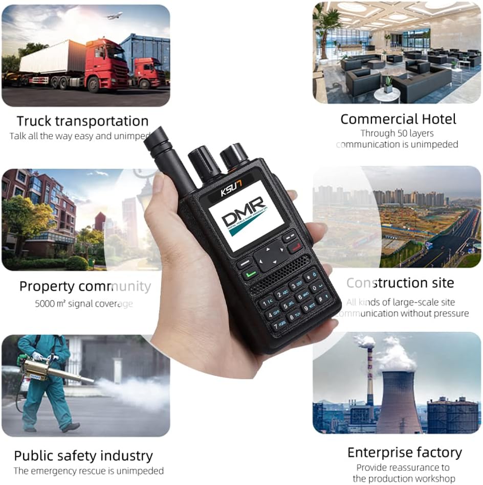 Digital Two Way Radio Walkie Talkies Handheld DMR Radios Satellite GPS ...
