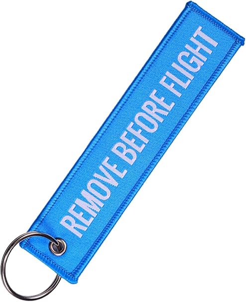 Amazon.co.jp: フライト タグ キーホルダー クリップ REMOVE BEFORE
