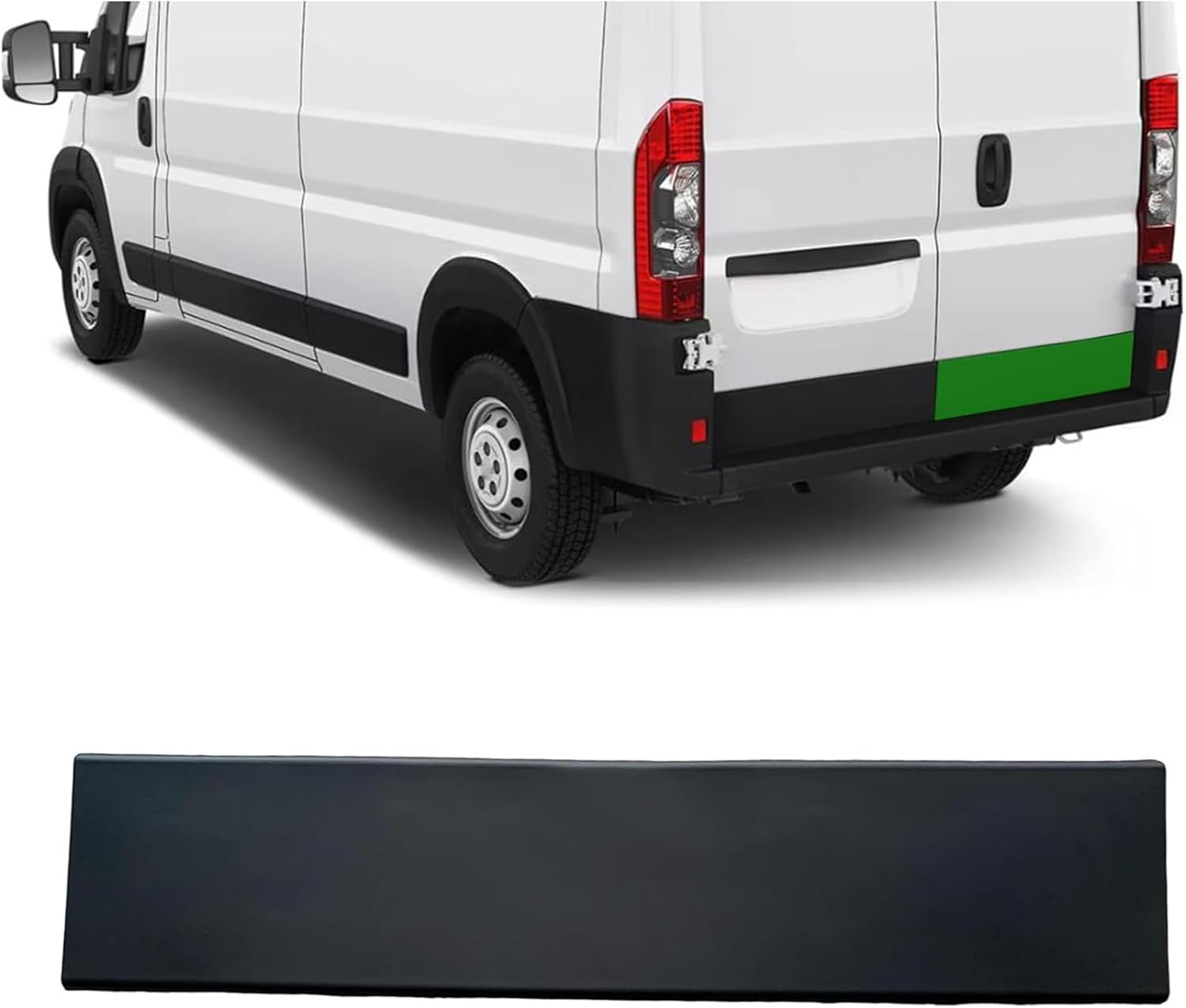 Rear Door Trim Back Door Molding Panel Trim Exterior Barn Door Plastic Trim Cover Fits for Ram Promaster 1500 2500 3500 Cargo Van 2019 2020 2021 2022 2023 2024 1ZT56JXWAB (Right Side, Black) One Size Right Side Black