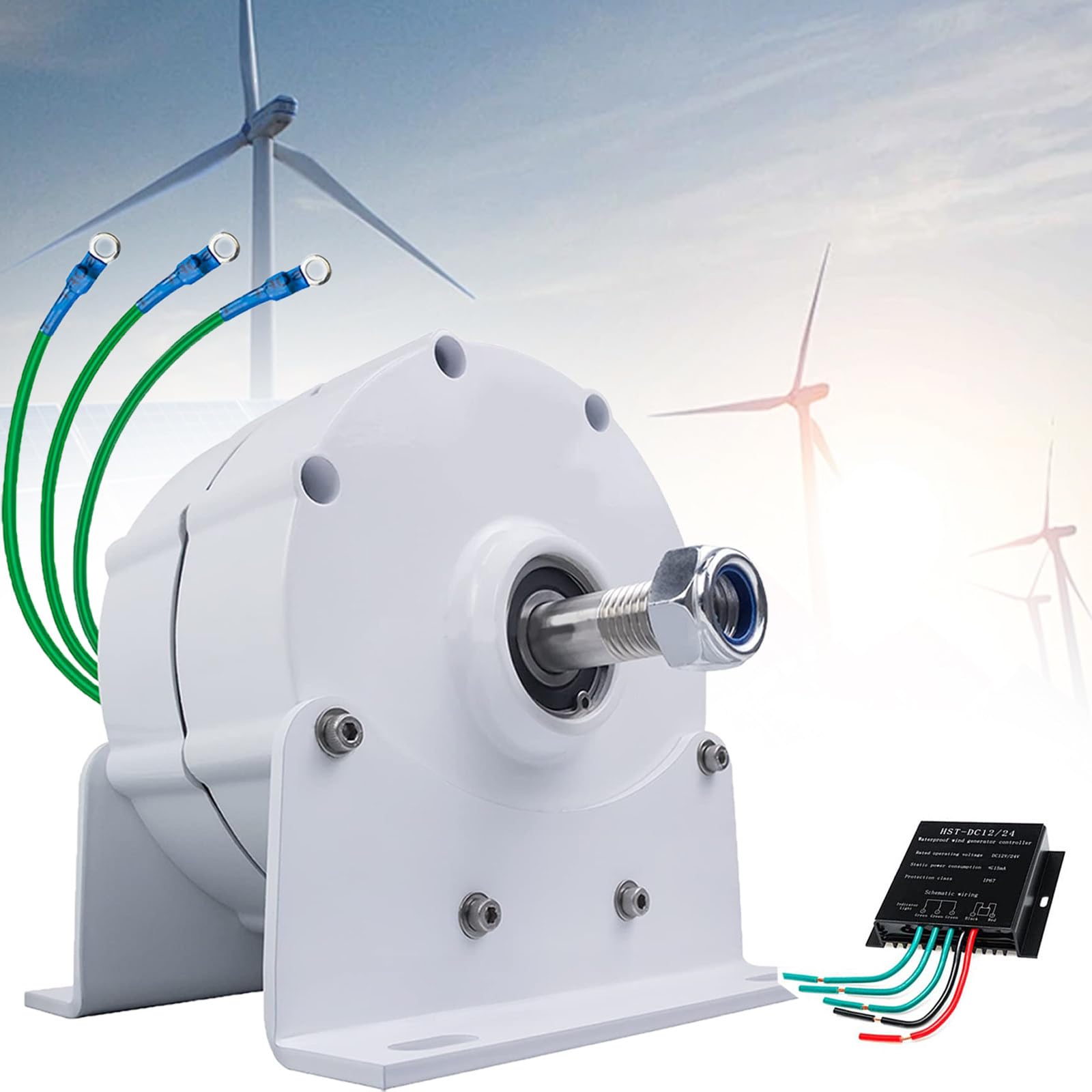 Dreiphasiger Wechselstromgenerator mit 700 U/min, getriebelos, Permanentmagnetgenerator, mit Basisgenerator, 1 kW Windturbinengenerator,12000W-48V